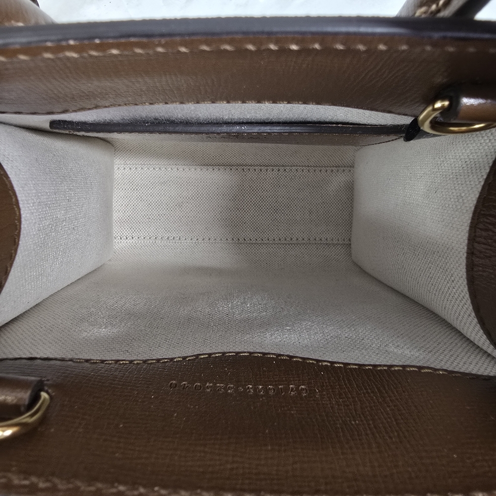 Gucci Brown and Beige Monogram Tote - Picture 9 of 11